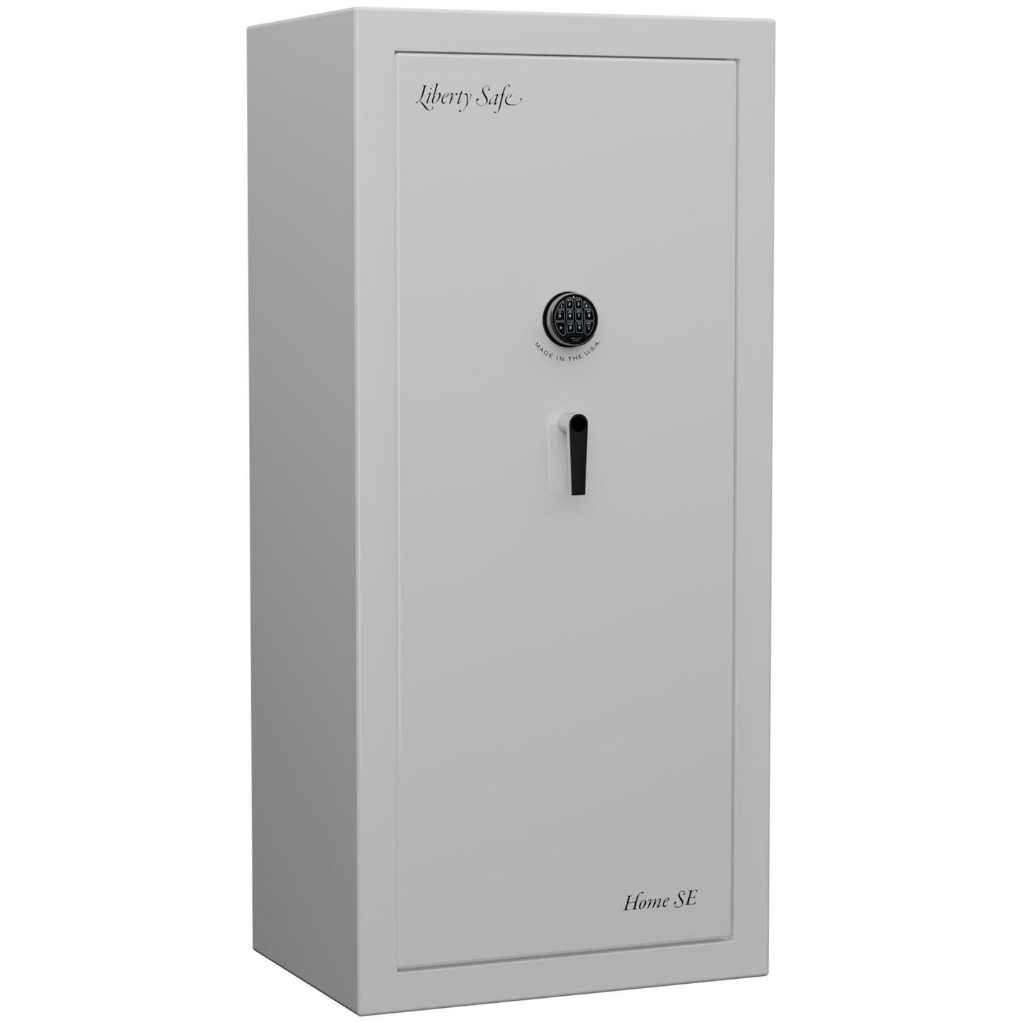 Liberty Safe Home SE in Icy White Gloss, exterior.