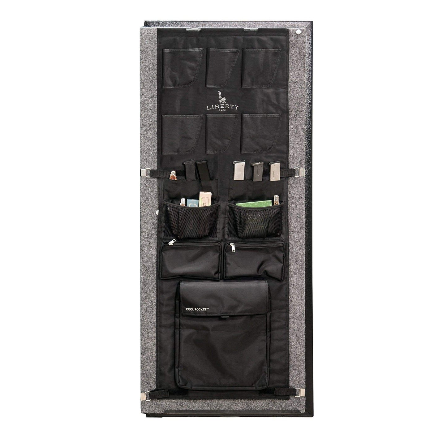 LIBERTY GUN SAFE DOOR PANEL ORGANIZER: 20-23-24-25 SIZE.