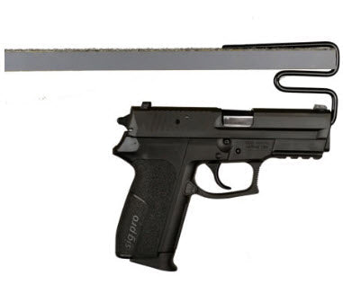 Liberty Safe Handgun Hangers: Back Under Pistol Hangers.