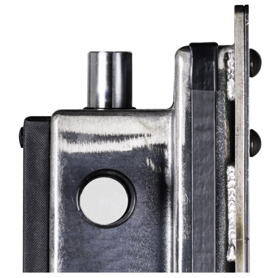 Full Coverage 1/4" Solid Plate Steel Door Front.