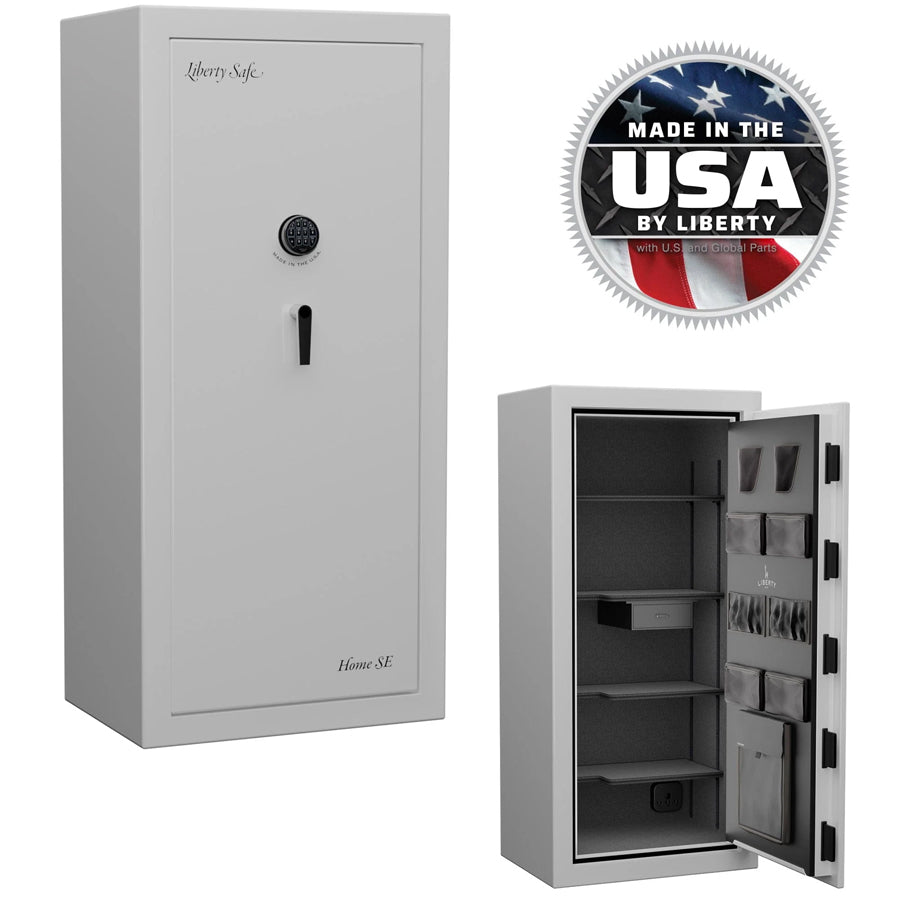 Liberty Safe Home SE in Icy White Gloss.