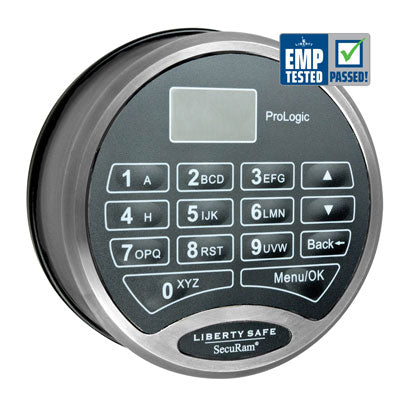 Liberty Safe Electronic Lock - SecuRam ProLogic Series in Chrome.