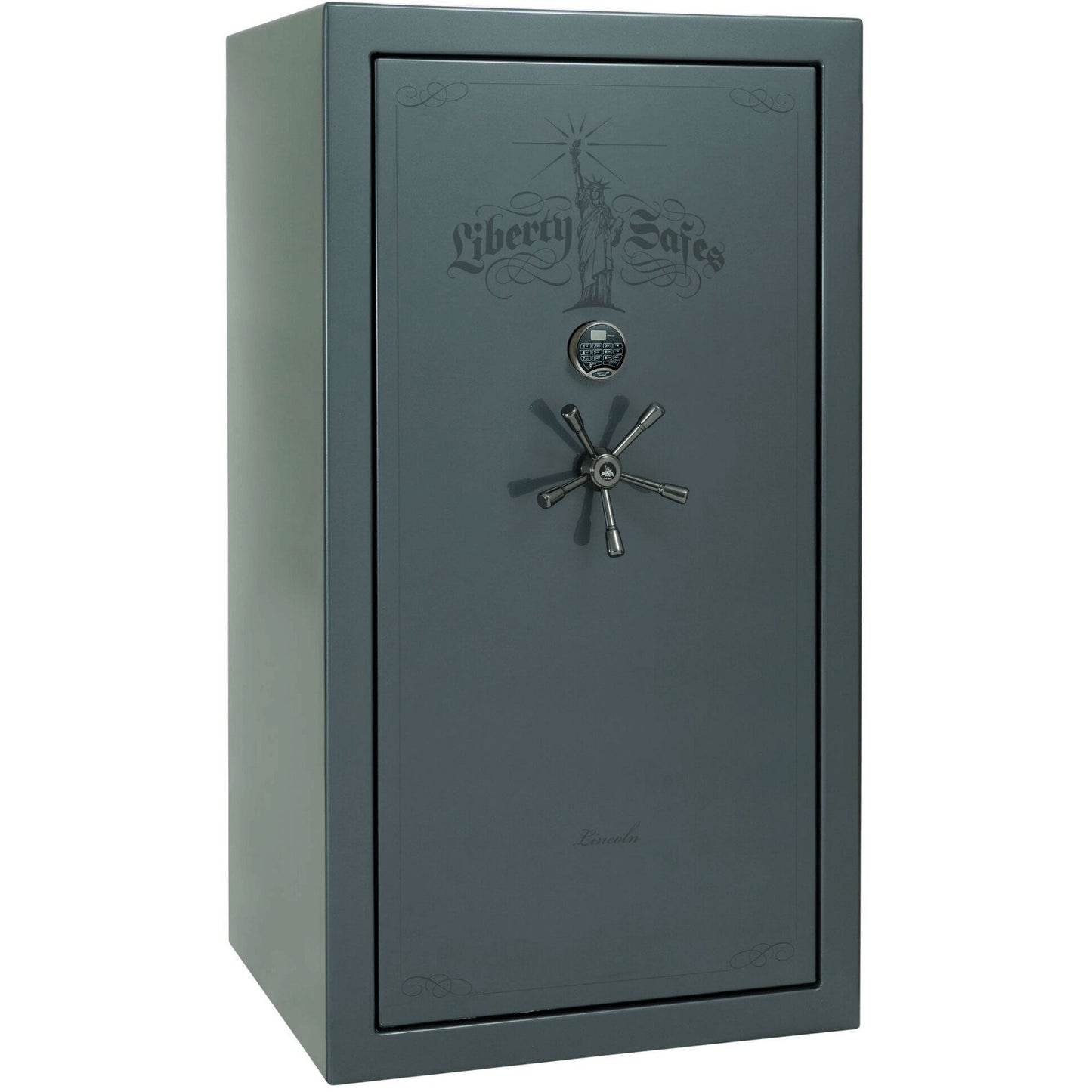 Liberty Lincoln 40 Safe in Forest Mist Gloss with Black Chrome Electronic Lock.