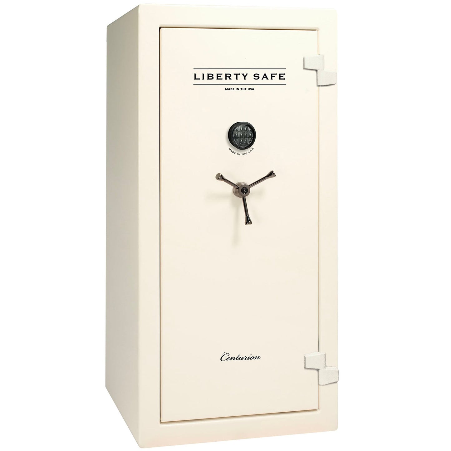 Liberty Centurion 24 DLX in Textured White with Black Chrome Electronic lock.