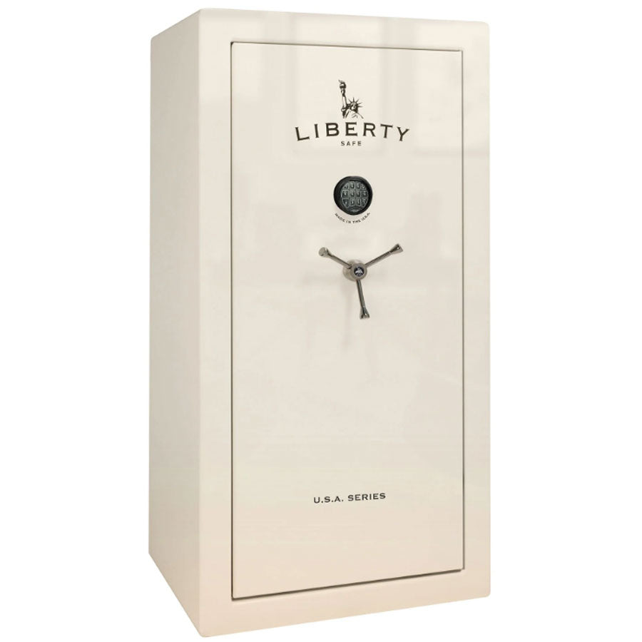 Liberty Safe USA 30 in White Gloss with Electronic Lock.