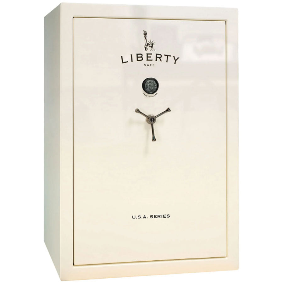 Liberty Safe USA 48 in White Gloss with Electronic Lock.