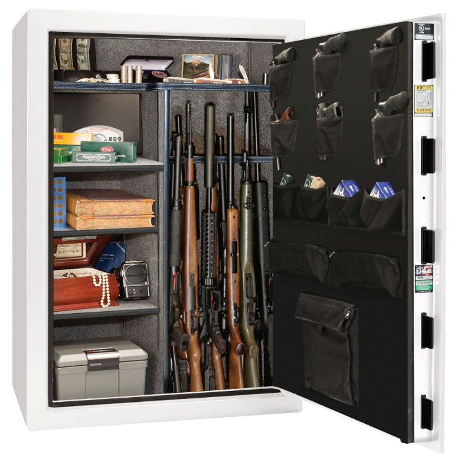 Liberty Safe USA 48 in White Gloss with Electronic Lock, Interior.