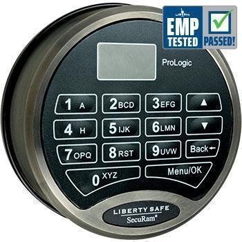 Liberty Safe Electronic Lock - SecuRam ProLogic Series in Black Chrome.