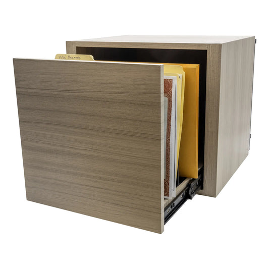 Liberty Safe Pro Flex Document Drawer open to show organized important paperwork to keep in your safe