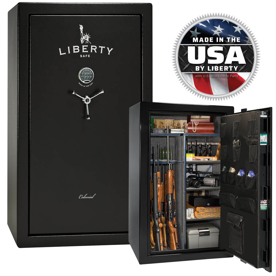 Liberty Colonial 30 Extreme Safe in Black Gloss.