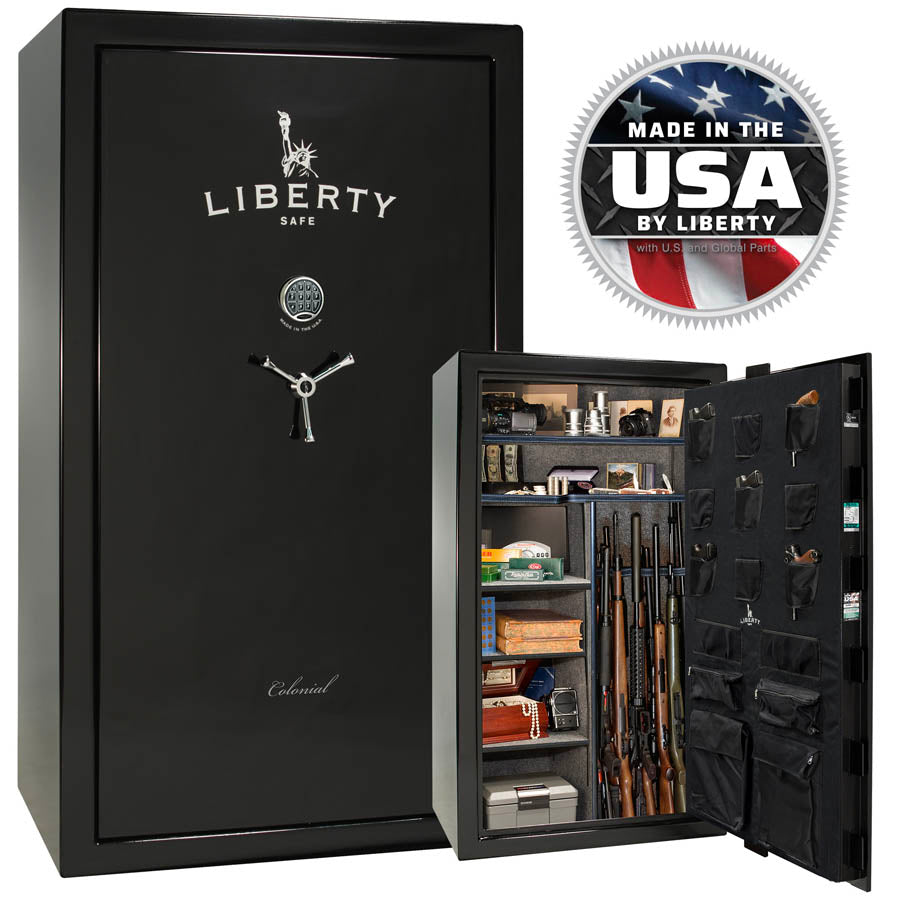 Liberty Colonial 50 Safe in Black Gloss.