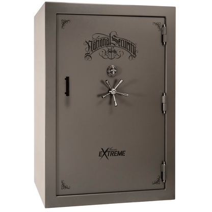 Liberty Classic Select Extreme Wide Body Safe in Gray Marble with Black Chrome Mechanical Lock.