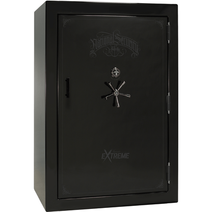 Liberty Classic Select Extreme Wide Body Safe in Black Gloss with Black Chrome Mechanical Lock.