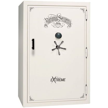 Liberty Classic Select Extreme Wide Body Safe in White Gloss with Black Chrome Electronic Lock.