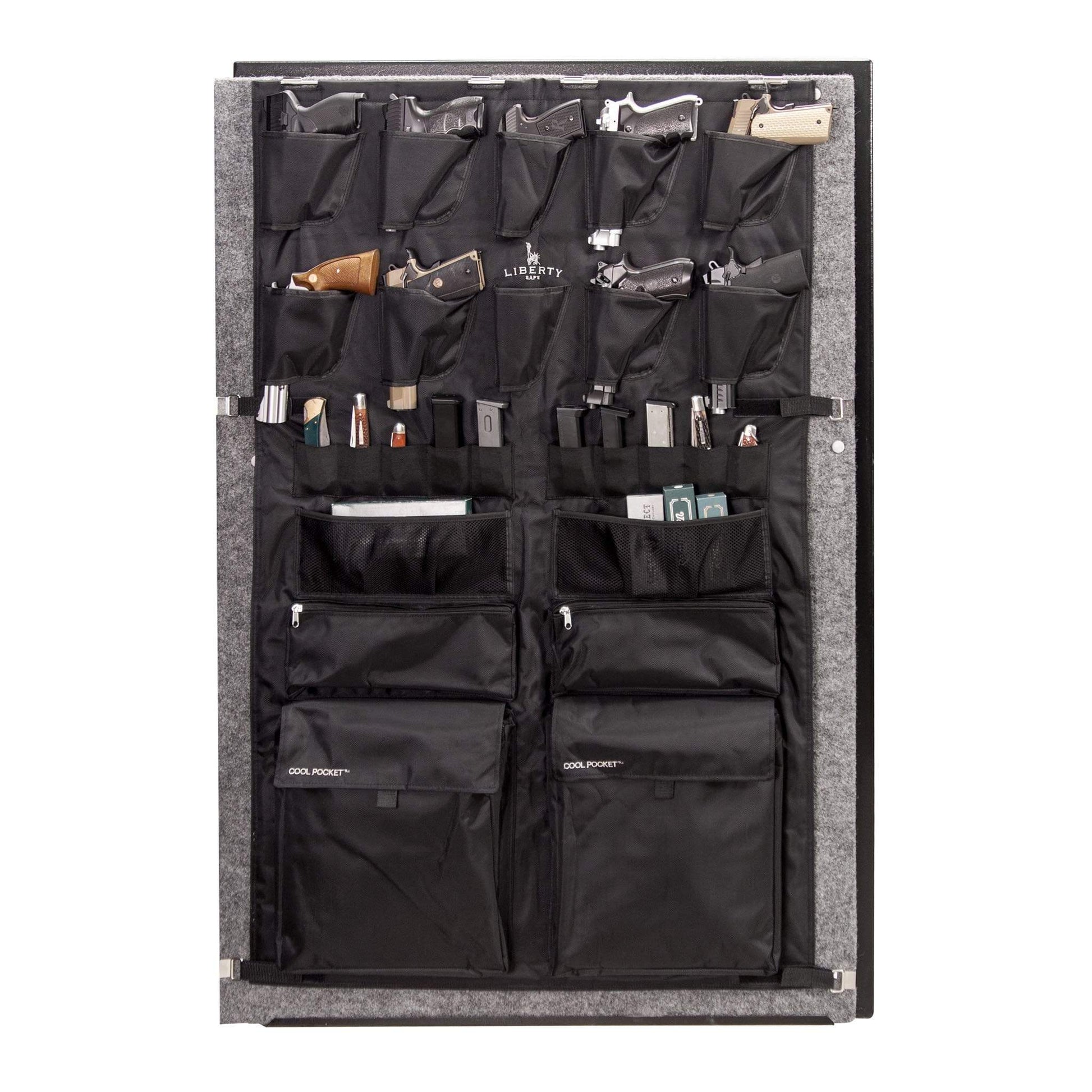LIBERTY GUN SAFE DOOR PANEL ORGANIZER: FATBOY JR 48 SIZE.