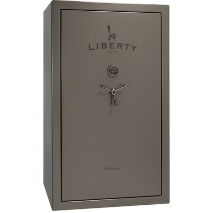 Liberty Colonial 50 Safe in Gray Marble with Black Chrome Electronic Lock.