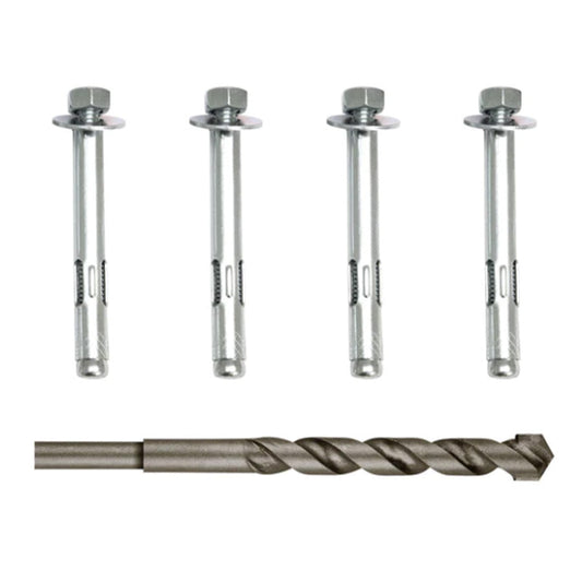 Gun Safe Anchoring Kit for Concrete with Drill Bit Included.