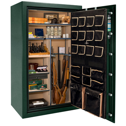 Liberty Safe Classic Plus 50 in Green Marble, open door.
