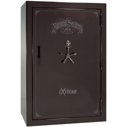 Liberty Classic Select Extreme Wide Body Safe in Black Cherry Gloss with Black Chrome Mechanical Lock.