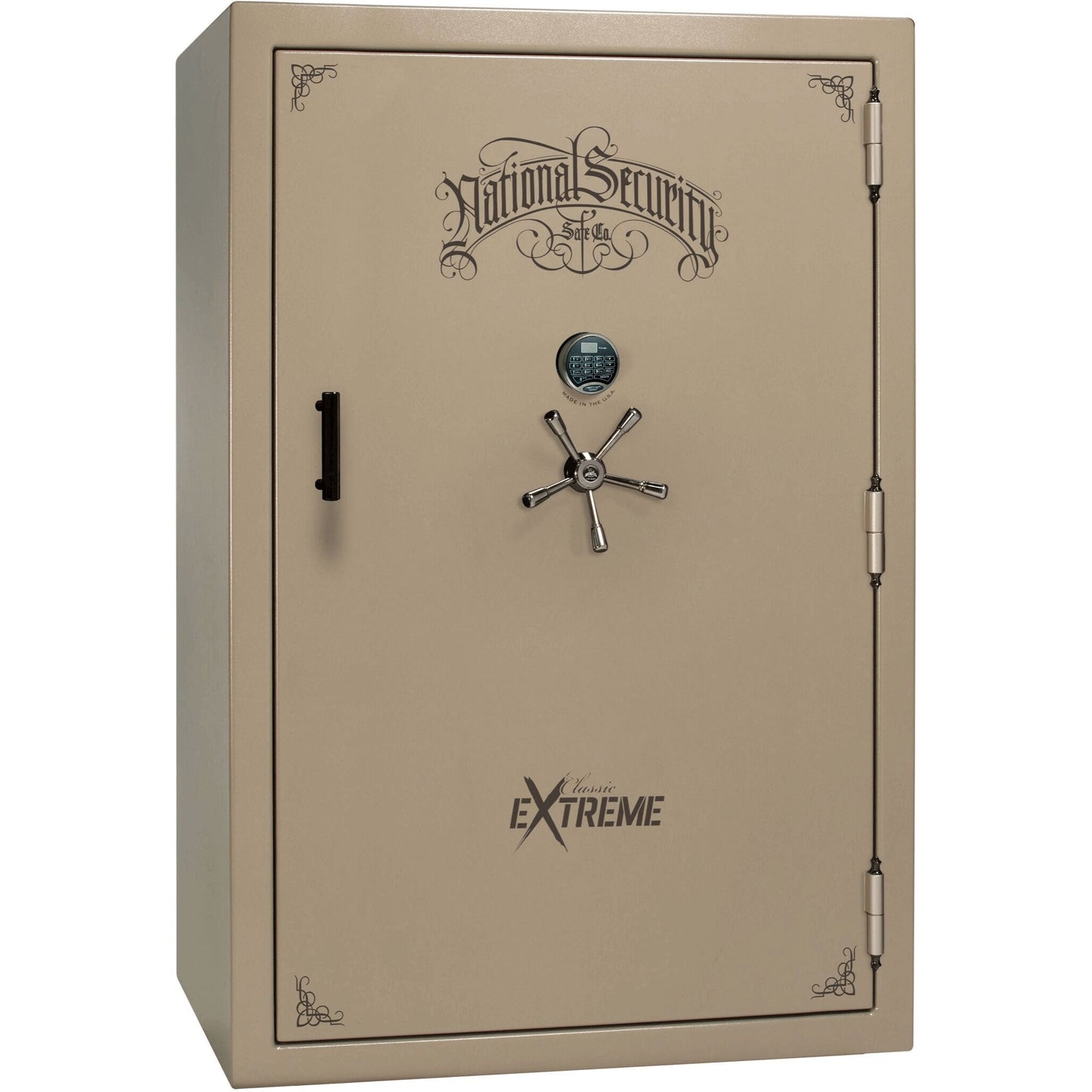 Liberty Classic Select Extreme Wide Body Safe in Champagne Marble with Black Chrome Electronic Lock.