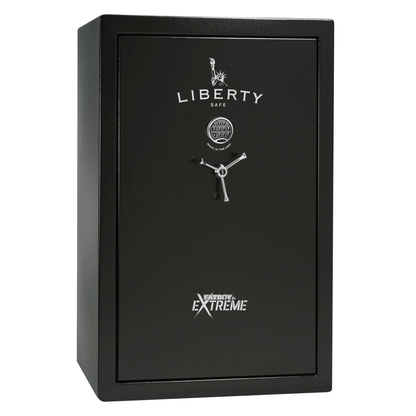 Fatboy Junior Extreme Safe in Textured Black with Chrome Electronic Lock.