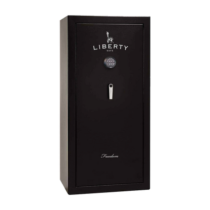 Liberty Safe's FREEDOM 30 in textured black exterior surface finish, door closed.