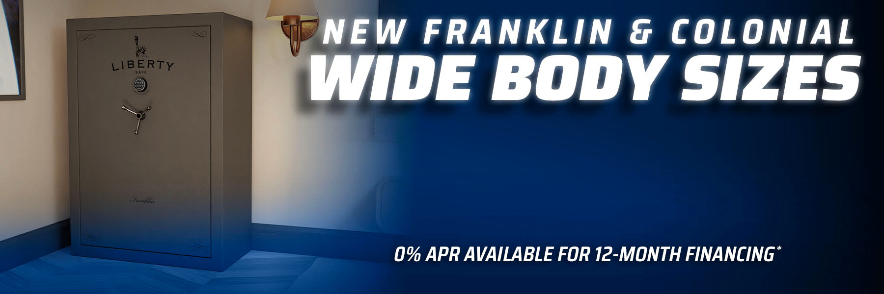 Liberty Safe now offers 2 new wide body safe sizes - the Colonial 35 and the Franklin 45.