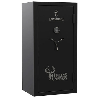 Browning Safe Hell's Canyon HC-33 in Gloss Black, door closed.