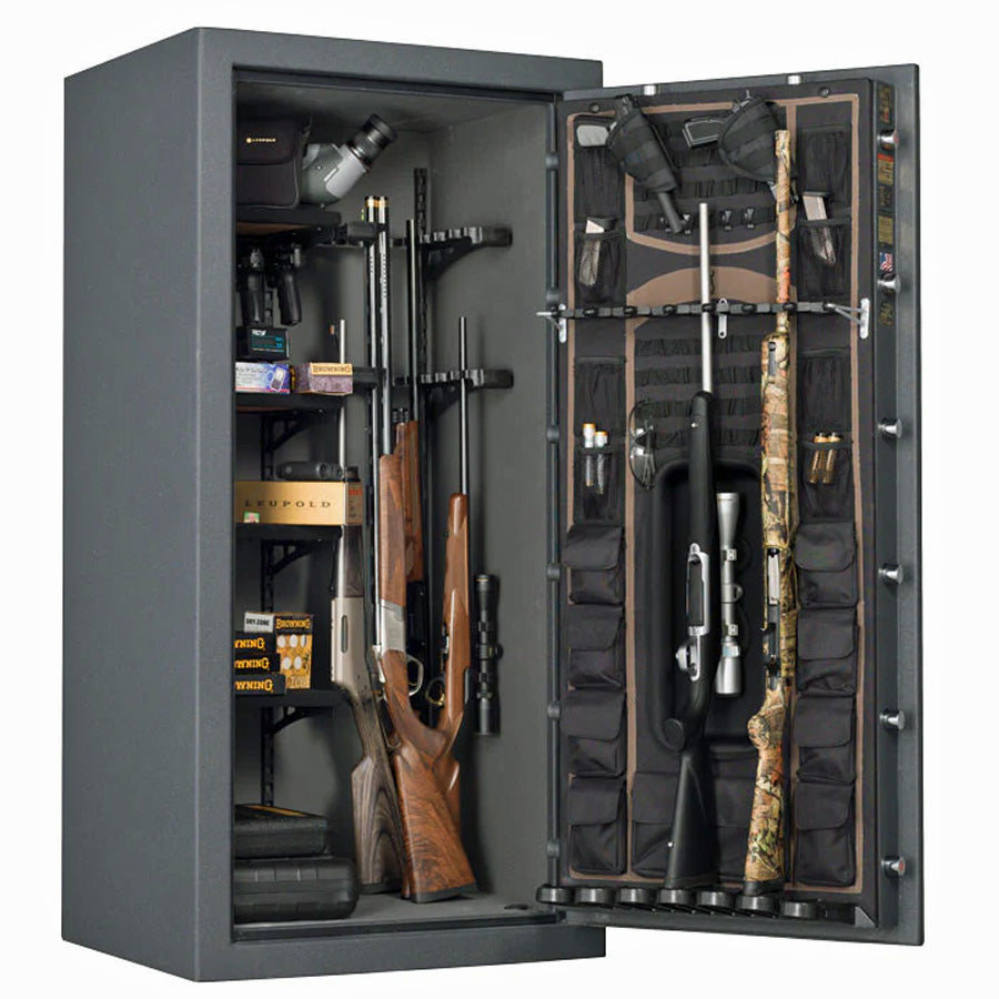 Browning Safe Hell's Canyon HC-33 in Textured Charcoal , door open.