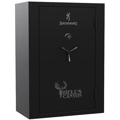 Browning Safe Hell's Canyon HC-49 in Gloss Black, door closed.