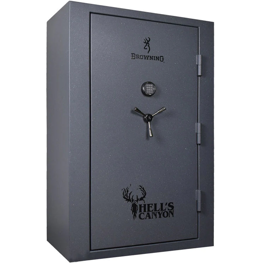 Browning Safe Hell's Canyon HC-49 PLUS in Textured Charcoal , door closed.