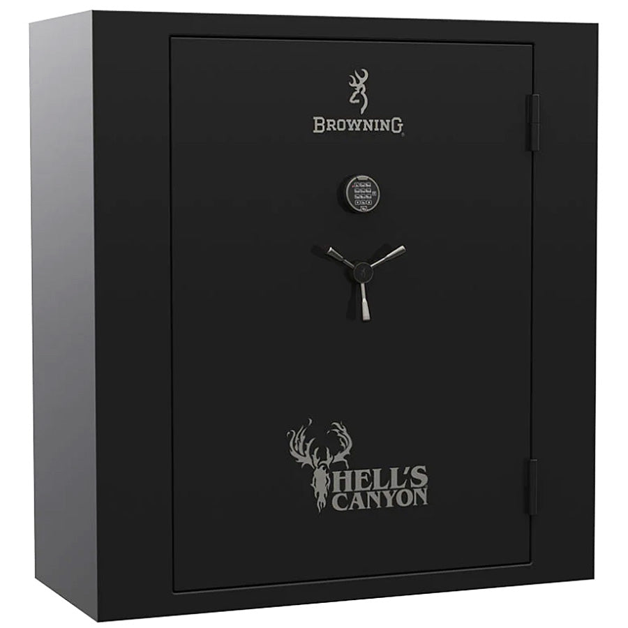 Browning Safe Hell's Canyon HC-65 in Gloss Black, door closed.