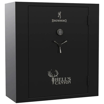 Browning Safe Hell's Canyon HC-65 in Gloss Black, door closed.