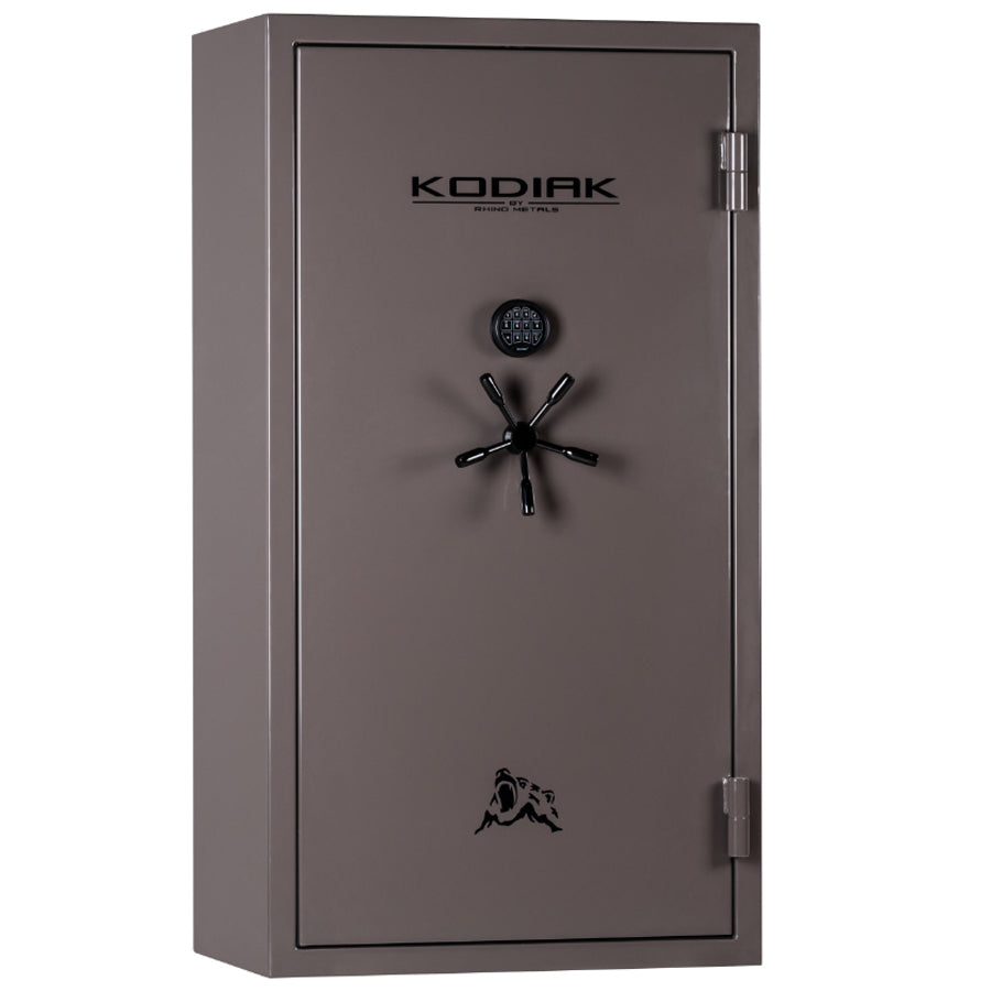 KODIAK KGX6736B in Gloss Brown Exterior Finish with Black Trim, Fully Upholstered Tan Interior.