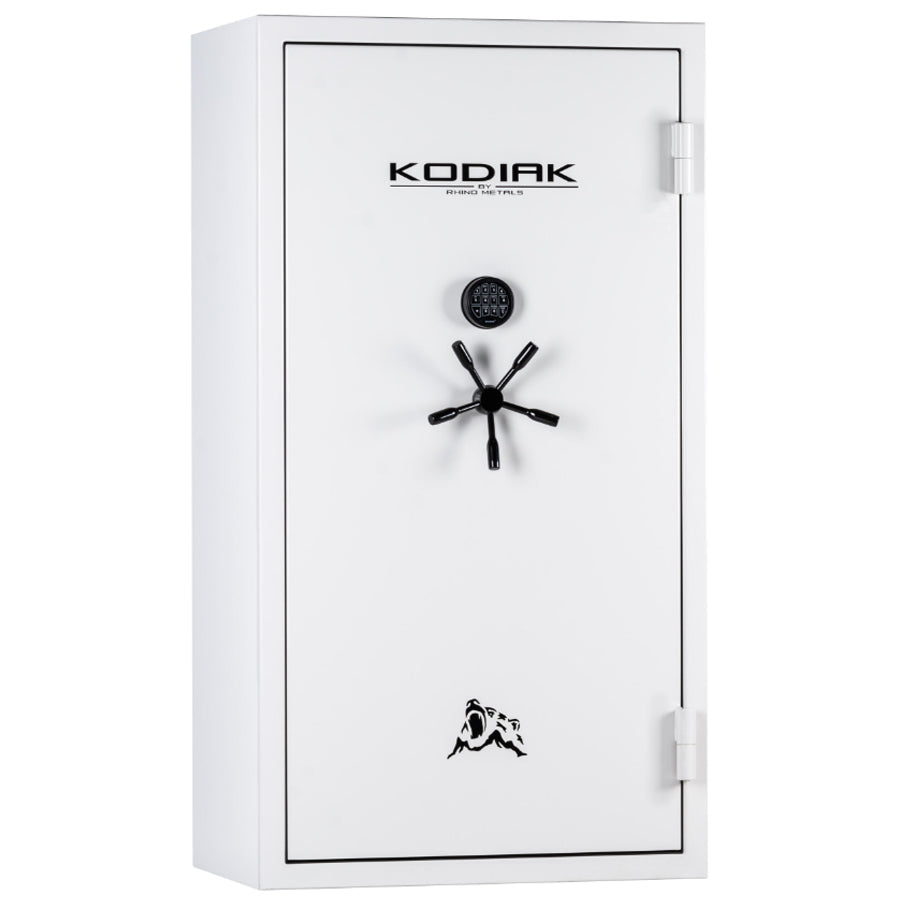 KODIAK KGX6736W in Gloss White Exterior Finish with Black Trim, Fully Upholstered Heather Interior.