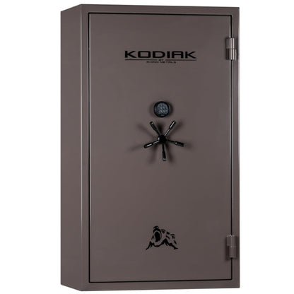 KODIAK KGX7141B in Gloss Brown Exterior Finish with Black Trim, Fully Upholstered Tan Interior.