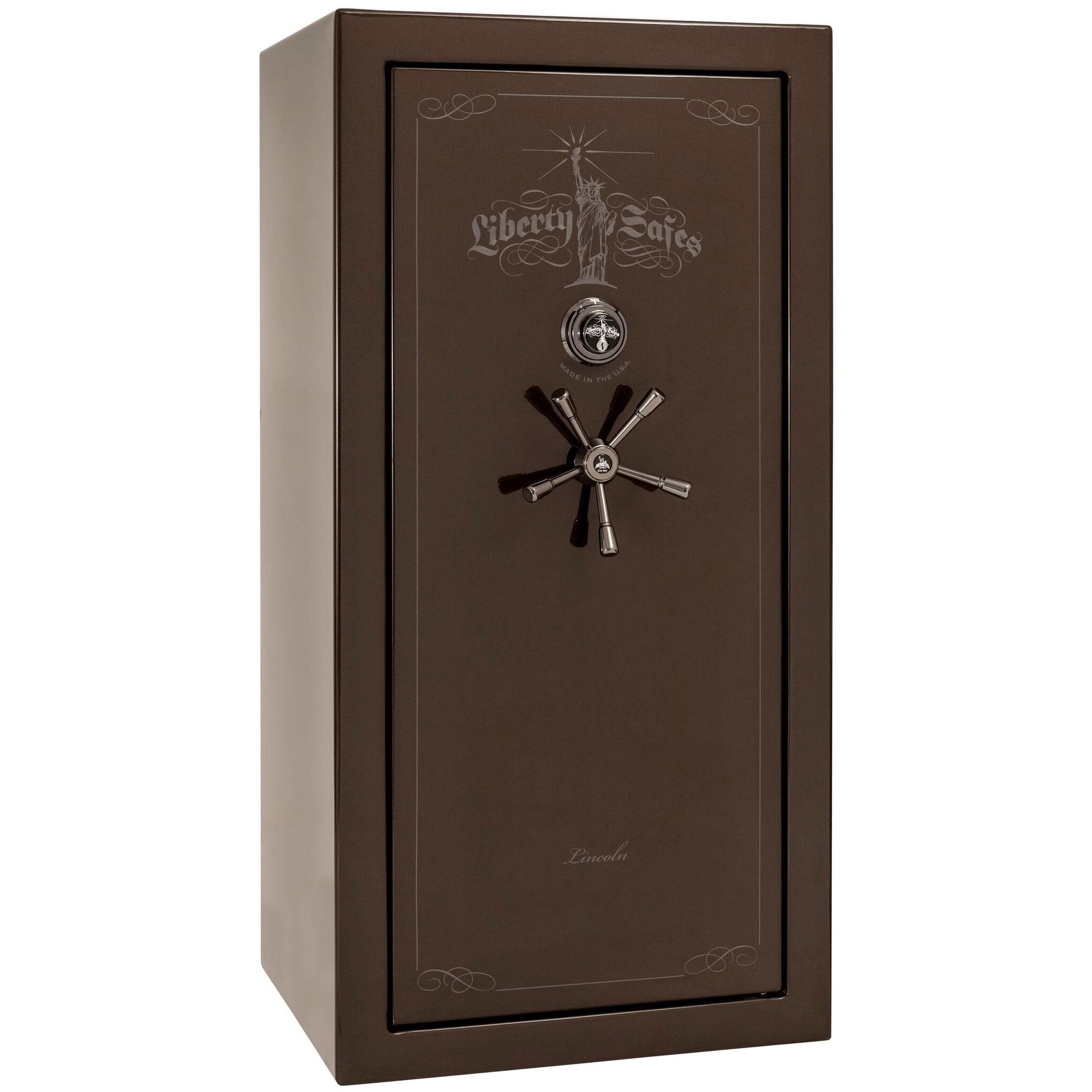 Liberty Lincoln 25 Safe in Bronze Gloss with Black Chrome Mechanical Lock.