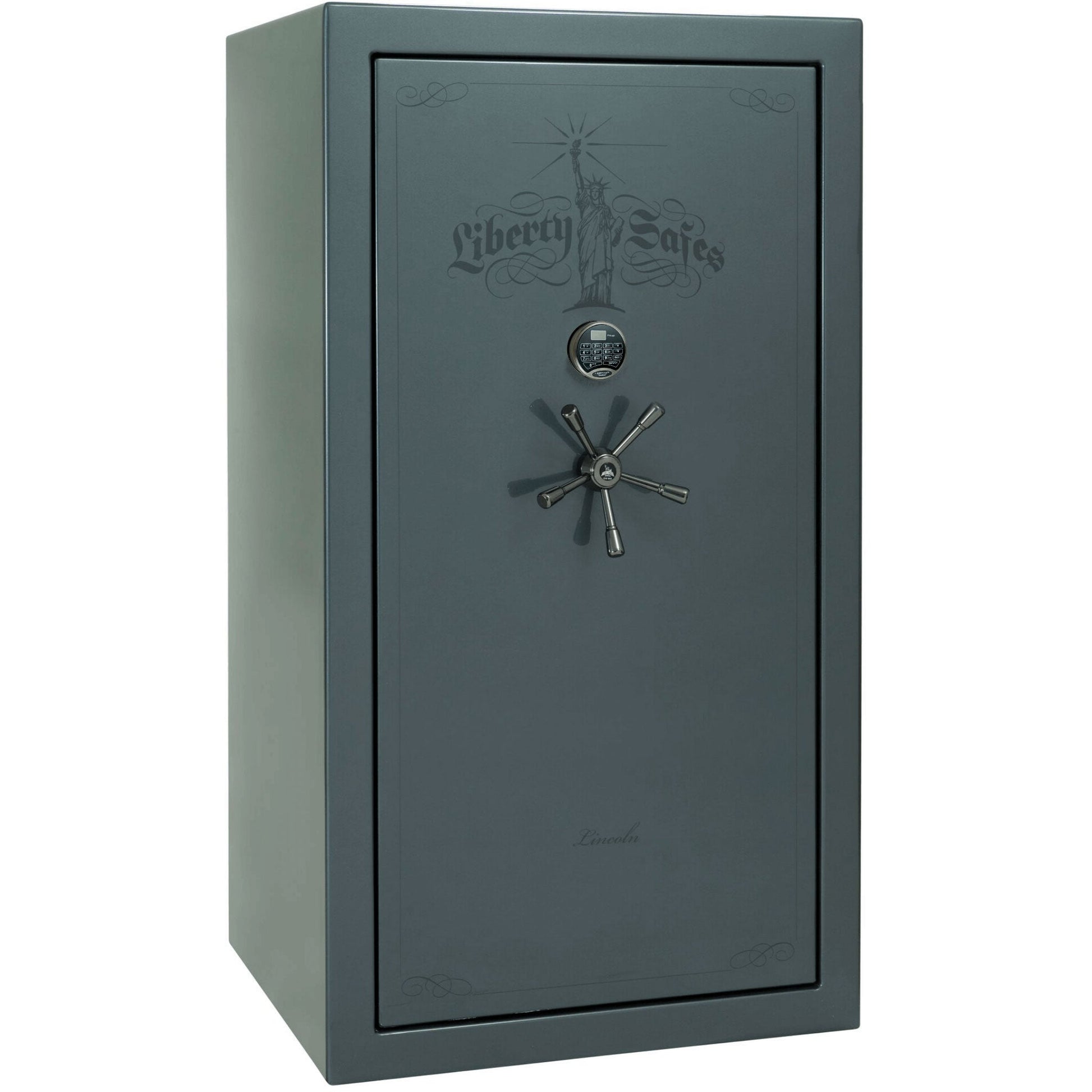 Liberty Lincoln 40 Safe in Forest Mist Gloss with Black Chrome Electronic Lock.