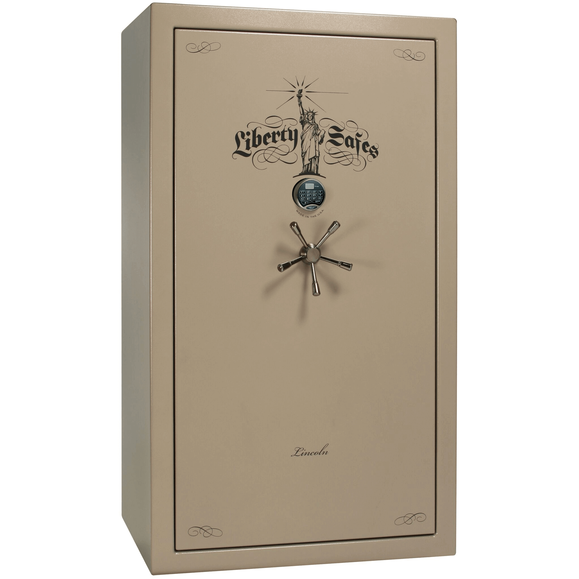 Liberty Lincoln 50 Safe in Champagne Marble with Black Chrome Electronic Lock.