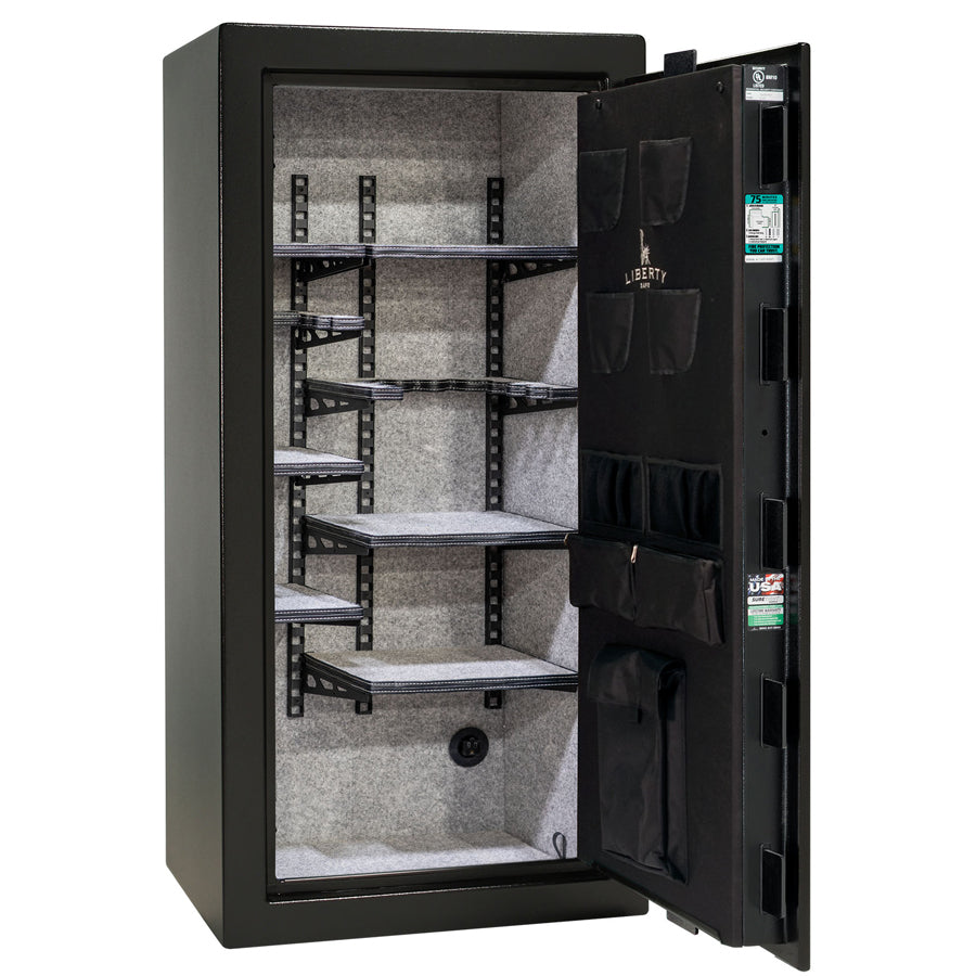 Liberty Colonial 23 Safe in Textured Black, Pro Flex Interior.