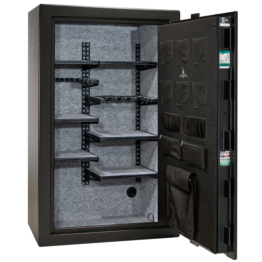 Liberty Colonial 30 Safe in Textured Black, Pro Flex Interior.