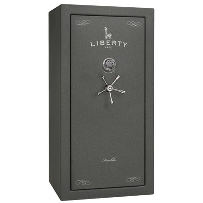 Liberty Safe Franklin 29 in Textured Granite with Chrome, Exterior.