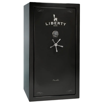 Liberty Safe Franklin 40 in Black Gloss with Chrome, Exterior.