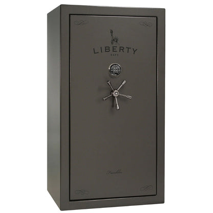 Liberty Safe Franklin 40 in Gray Marble with Black Chrome, Exterior.