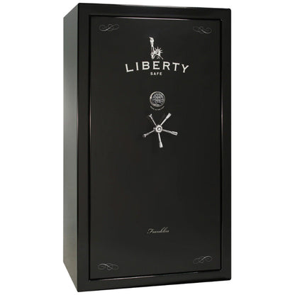 Liberty Safe Franklin 50 in Black Gloss with Chrome, Exterior.