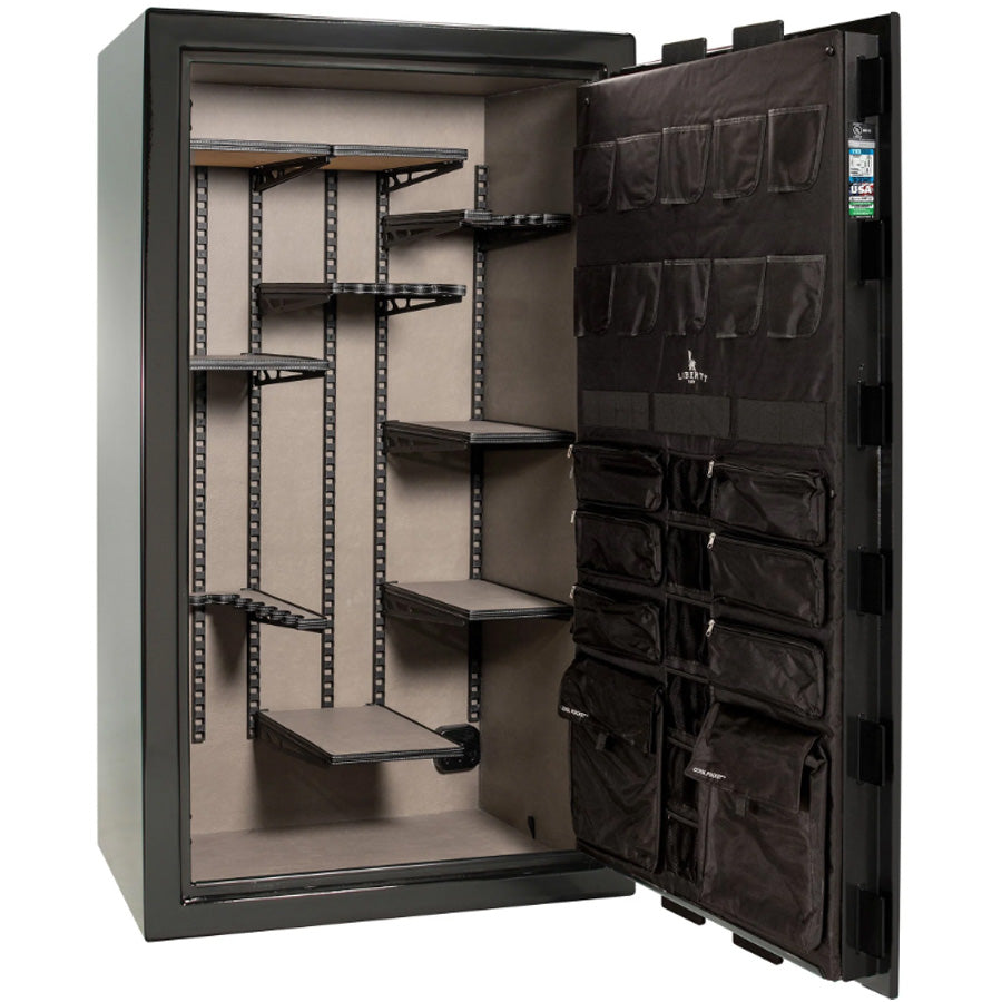 Liberty Safe Franklin 50 in Textured Black, Interior.