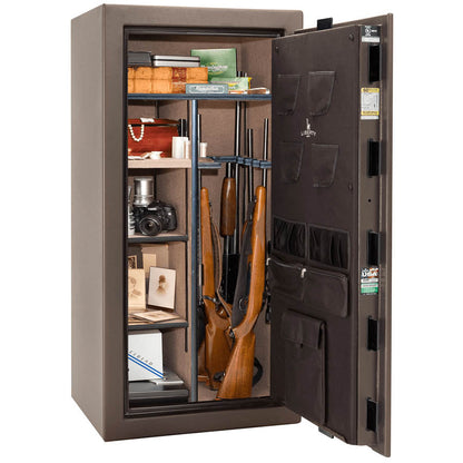 Liberty Colonial 23 Safe in Textured Bronze, Open.