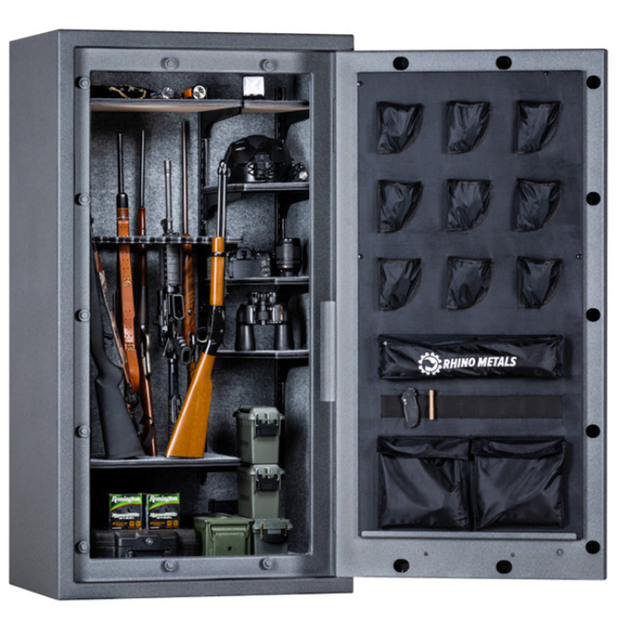 RHINO CX6636 in Textured Granite, Door Open 180 Degrees.