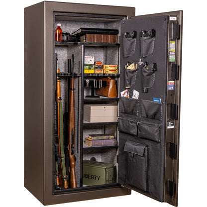 Liberty USA 30 safe in textured bronze interior, loaded