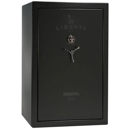 Fatboy Junior XL Safe in Textured Black with Black Chrome Mechanical Lock.